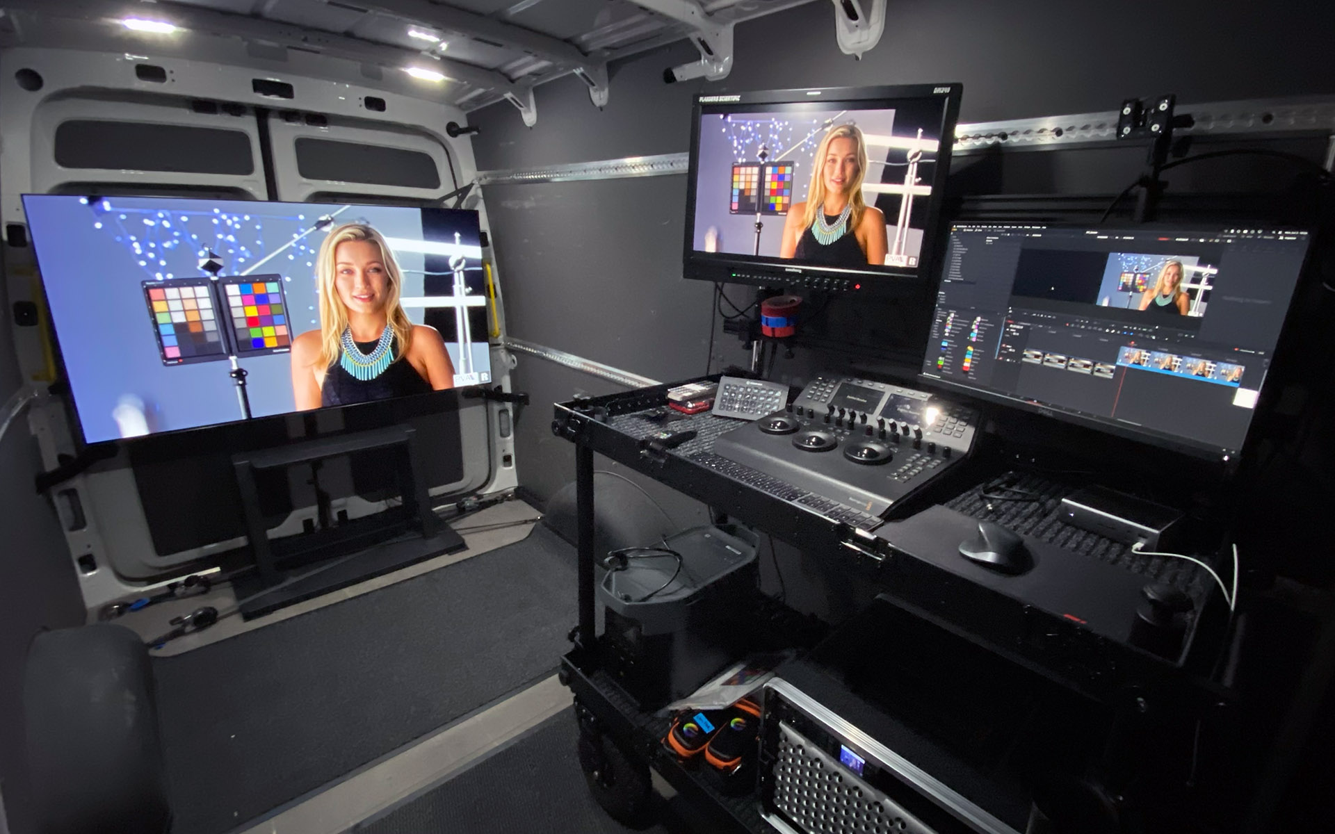 Colorwise DIT bus for mobile grading, monitoring, and data management
